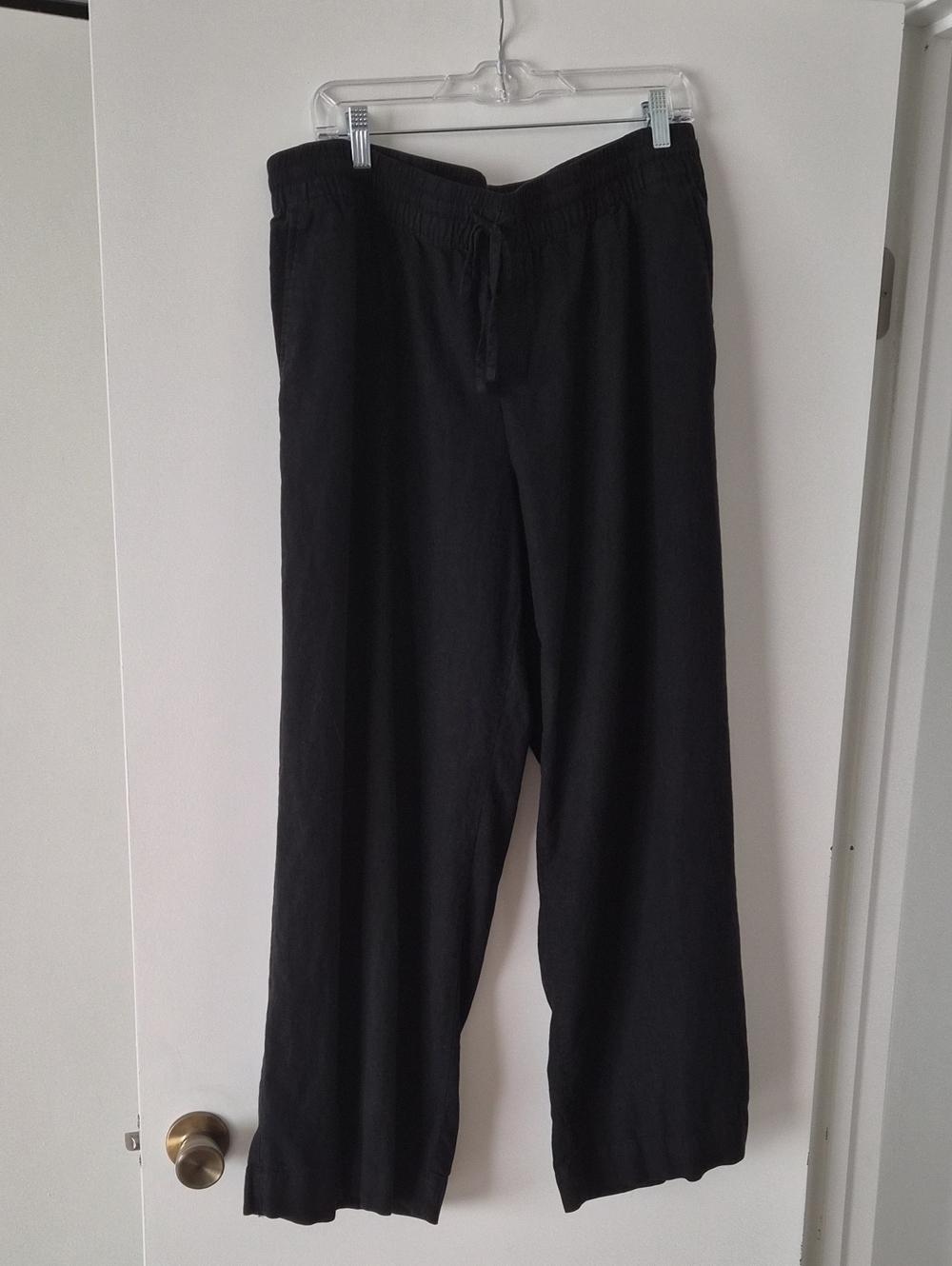 a new day Black Linen Blend Wide Leg Pants